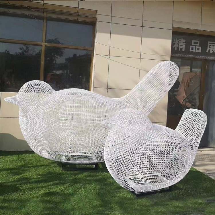 不锈钢造型鸟雕塑